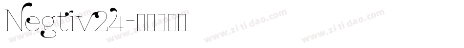 Negtiv24字体转换