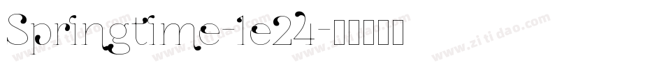 Springtime-1e24字体转换