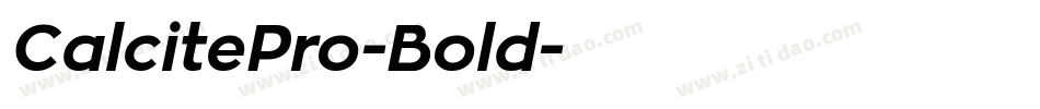 CalcitePro-Bold字体转换