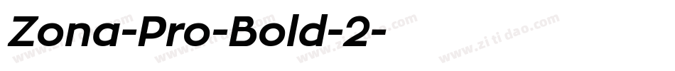 Zona-Pro-Bold-2字体转换