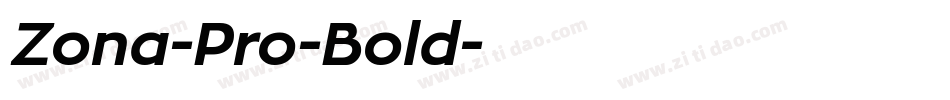 Zona-Pro-Bold字体转换