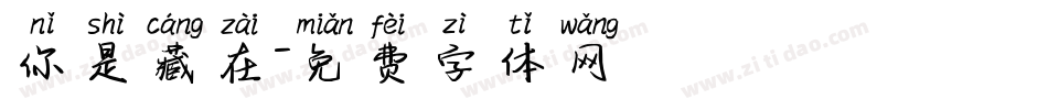 你是藏在字体转换