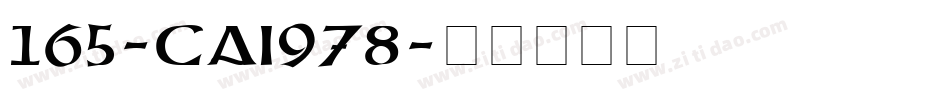 165-CAI978字体转换