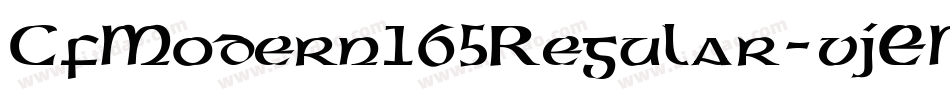 CfModern165Regular-vjEM字体转换