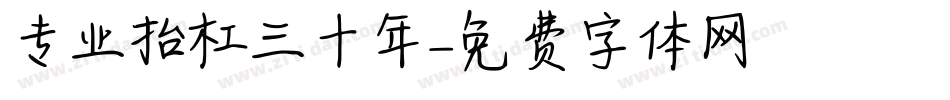 专业抬杠三十年字体转换