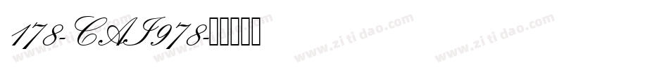178-CAI978字体转换