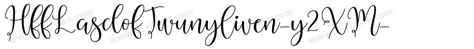 HffLasdofTwunyliven-y2XM字体转换
