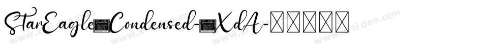 StarEagle2Condensed-6XdA字体转换