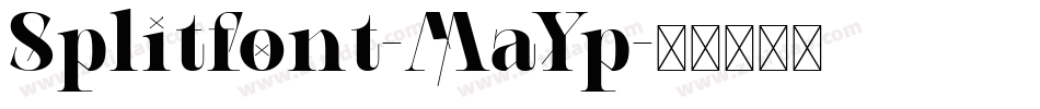 Splitfont-MaYp字体转换