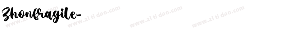 Zhonfragile字体转换