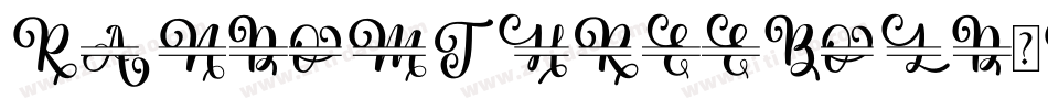 RandomThreeBold-VGzvZ字体转换