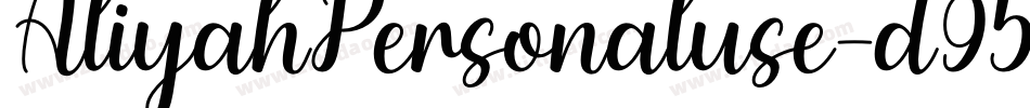 AliyahPersonaluse-d95OX字体转换