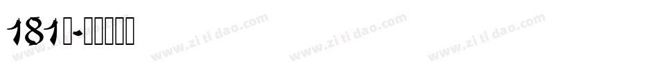 181号字体转换