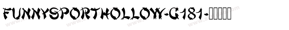 FunnySportHollow-g181字体转换