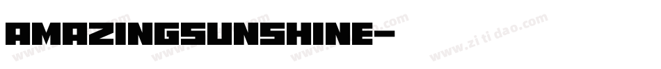 AmazingSunshine字体转换