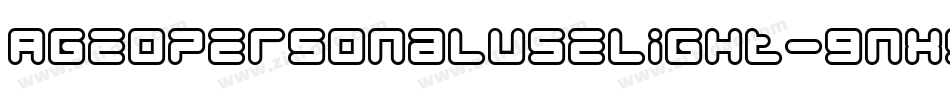 AgeopersonaluseLight-9nx5字体转换