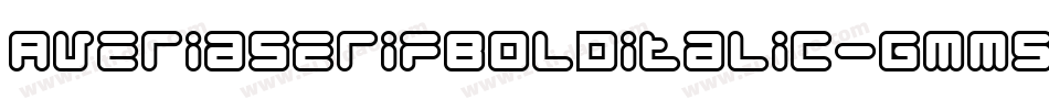 AveriaserifBolditalic-gmm5字体转换