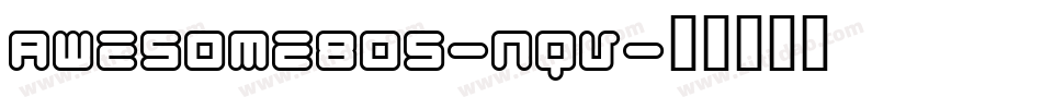 Awesome80S-nqV字体转换