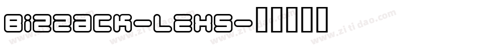 Bizzack-leX5字体转换