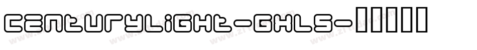 Centurylight-gxl5字体转换
