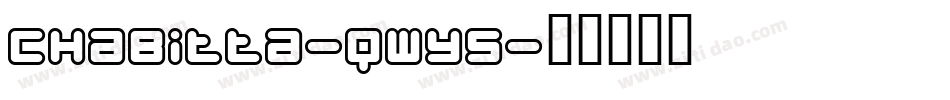 Chabitta-qwy5字体转换
