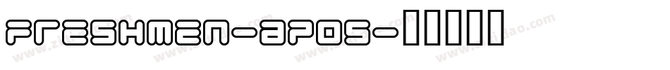 Freshmen-apo5字体转换