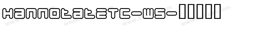 HannotateTC-W5字体转换