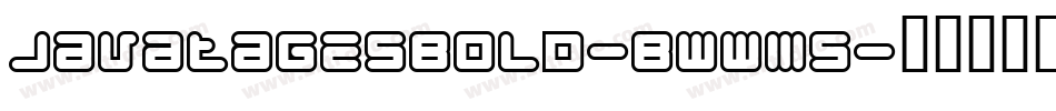 Javatagesbold-BWWM5字体转换