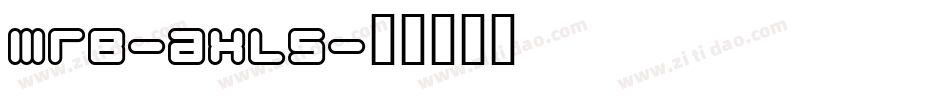 Mrb-axl5字体转换