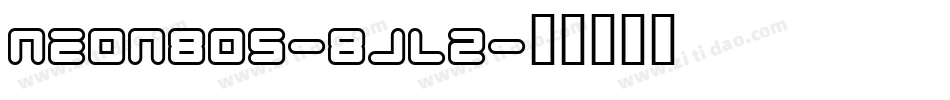 Neon80S-8jL2字体转换
