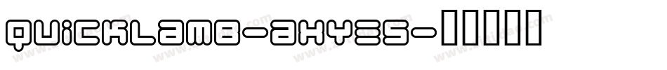 Quicklamb-axYE5字体转换