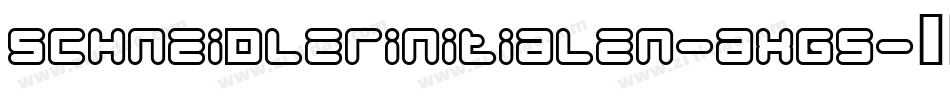 Schneidlerinitialen-axg5字体转换