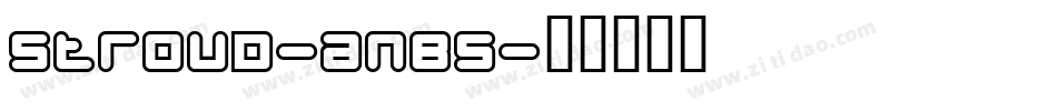 Stroud-anB5字体转换
