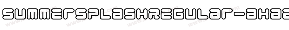 SummersplashRegular-axae5字体转换