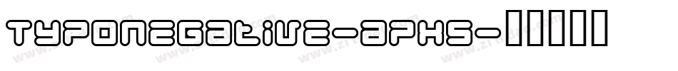 Typonegative-apx5字体转换