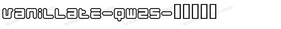 Vanillate-qwz5字体转换