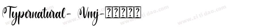 Typernatural-9Vmj字体转换