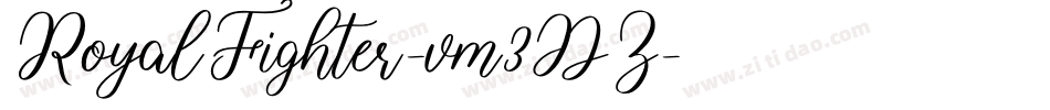 RoyalFighter-vm3DZ字体转换