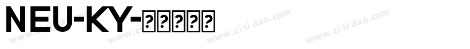 NEU-KY字体转换