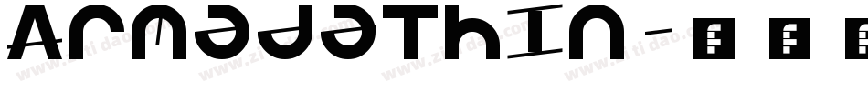 ArmadaThin字体转换