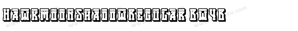 HawkmoonShadowRegular-Bw4B字体转换