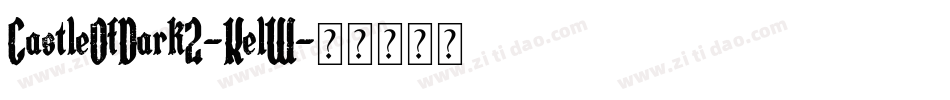CastleOfDark2-KelW字体转换