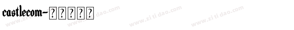 castlecom字体转换