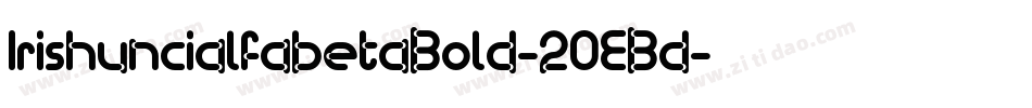 IrishuncialfabetaBold-2OEBd字体转换