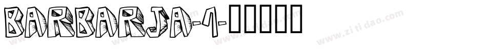 BARBARJA-1字体转换
