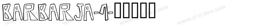 BARBARJA-1字体转换