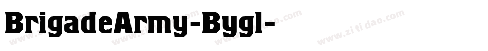 BrigadeArmy-Bygl字体转换