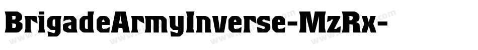 BrigadeArmyInverse-MzRx字体转换