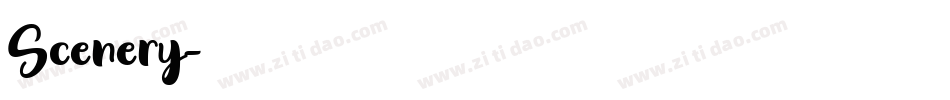 Scenery字体转换