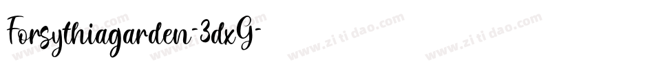 Forsythiagarden-3dxG字体转换 Forsythiagarden-3dxG字体转换